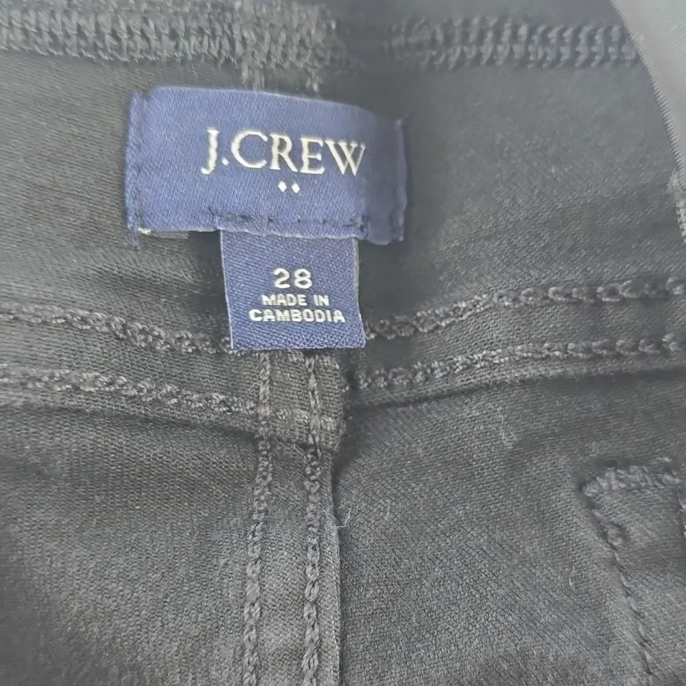 J. Crew Factory Black Maternity Skinny jean in signature stretch Women's Size 28